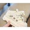 Children's Sports Shoes - Spring/Autumn Cartoon High-Top White Sneakers for Girls, Casual Skate Shoes for Boys, Soft-Soled Shoes for Toddlers