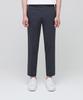 Lightweight Tapered Hidden Banding Crop Slacks [Blue Gray]