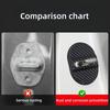 4PCS Universal Car Door Lock Protection Plates, Carbon Fiber Shock Absorbing Noise Reduction Rubber Pads, Auto Plastic Accessori
