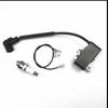 Ignition Coil High Voltage Pack & Spark Plug for FS80 FS80R FS85 KM55 FR85 Lawnmower