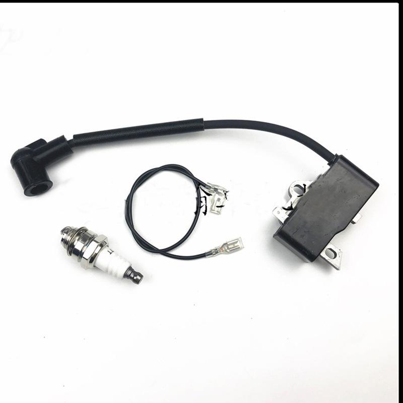 Ignition Coil High Voltage Pack & Spark Plug for FS80 FS80R FS85 KM55 FR85 Lawnmower