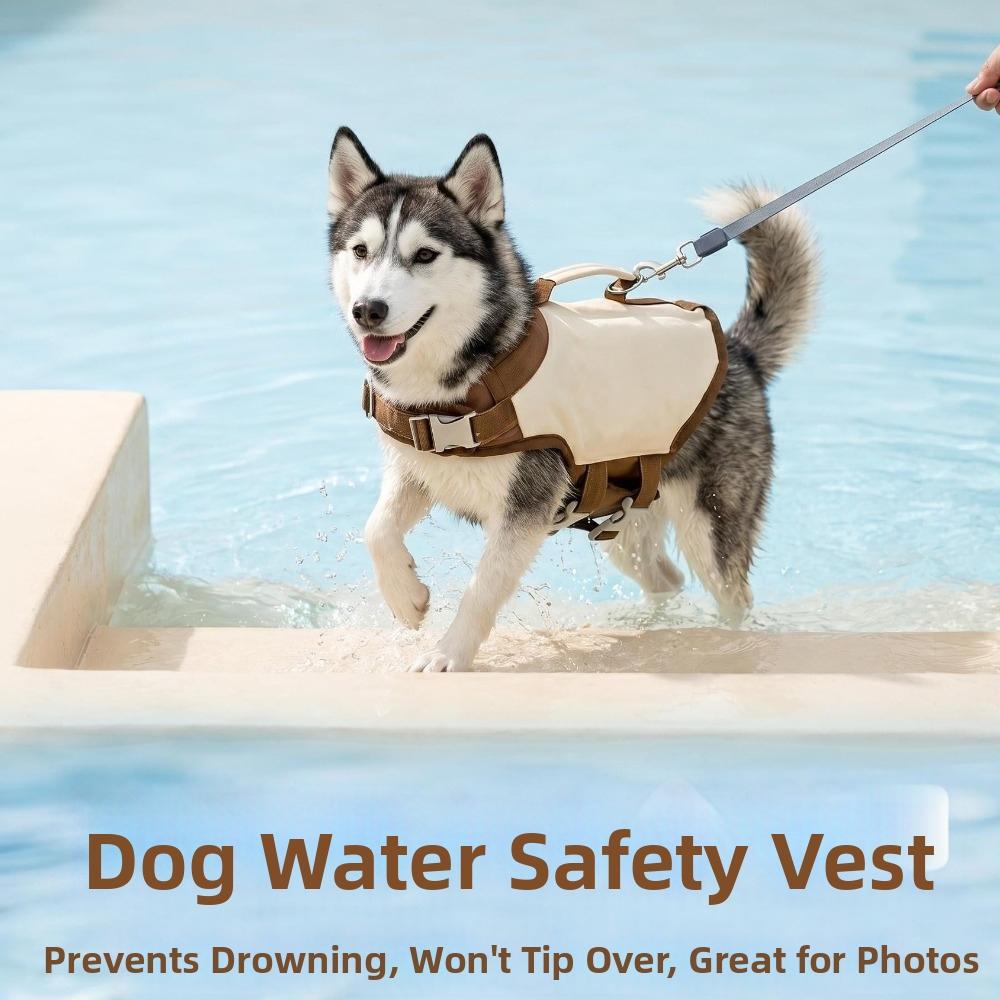 High Buoyancy Dog Life Jacket Breathable Dog Flotation Vest Dog Surfing Suit Dog Safety Vest Beach