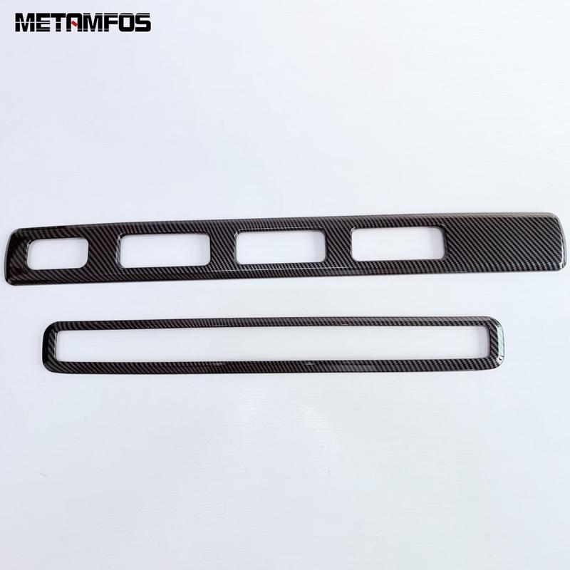 Interior Accessories For Honda Freed 2024 2025 2026 Carbon Fiber Rear Seat Air Conditioner Adjustable Switch Panel Cover Trim