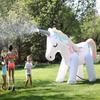 Piscina Gonfiabile Gigante Unicorno Estiva Giocattolo Spruzza Acqua Galleggiante Nuoto In Piedi Fontana Esterna Festa in Spiaggia Decorazioni Accessori