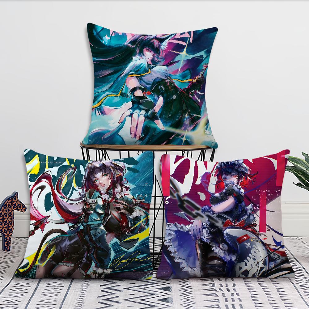 Spiel Zenless Zone Zero Kissenbezug Kissenbezug Dekoration Zimmer Haus Sofa Wohnen Büro Auto Nordische Schlichtheit