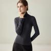 High-Neck Slim Fit 100% Wool Sweater for Women, Solid Color, Long-Sleeved Knitwear, Perfect for Commuting.
