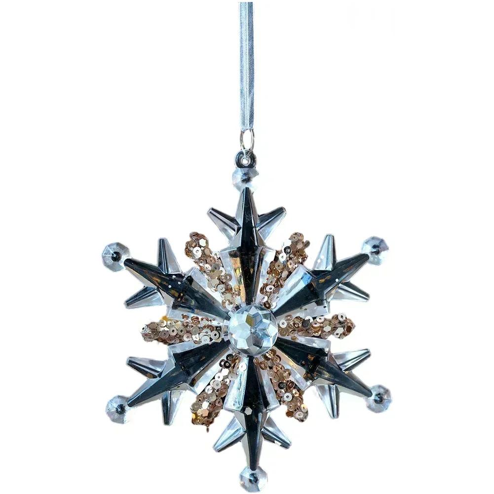 Christmas Pendant Acrylic Decorations Assorted Decorative Shapes Contemporary Style Lightweight Acrylic Material