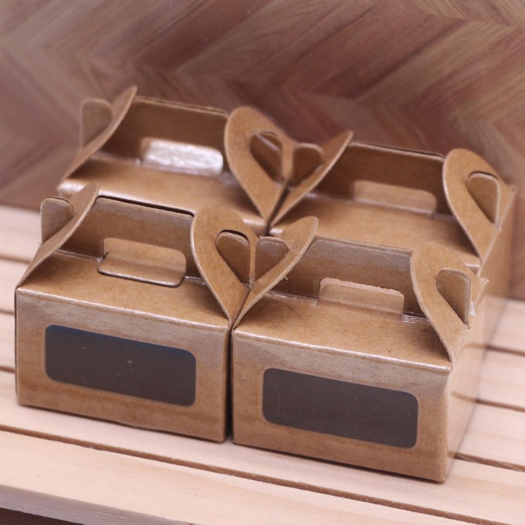 5Pcs 1:12 Dollhouse Miniature Empty Dessert Box Cake Packing Box For Doll House Scene Decor Kids Pretend Play Toys