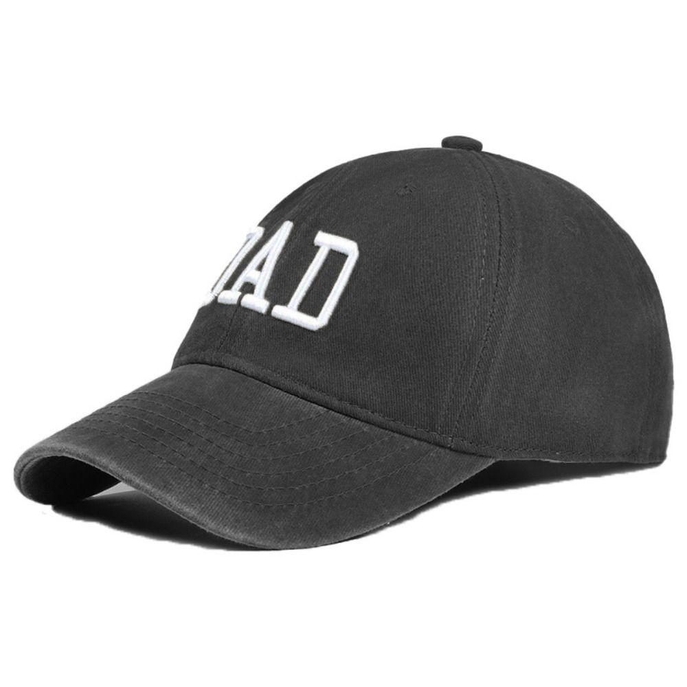 Washed Cotton Baseball Cap DAD MOM Embroidery Baseball Hats Fashion Sunscreen Hats For Man Women