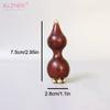 1PCS Facial Massager Point Massage Stick Calabash Shaped Brass Skincare Sandalwood Gua Sha Tool For Face And Eye Area