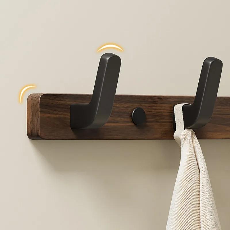 Solid Wood Wall Clothes Hanger Entrance Living Room Bedroom Cloakroom Wall Clothes Hanger Clothing Storage Organizer Home Decor