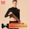 Mao Ren Men's Combed Cotton Fleece-Lined Thermal Underwear Set
