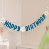 1pc Daisy Flower INS Style Letter Flag Birthday Decoration Scene Layout Banner Colored Flag happy birthday decoration