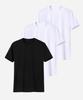 Muji [3Pack] Domestic 20-Count Combed Linen Heavyweight Basic Plain Unisex Short Sleeve T-Shirt (Type B)