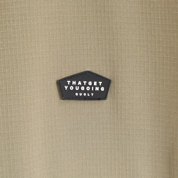 Brand new quolt Short sleeve Zip shirt M beige HYKE ZIP-SHIRTS Men's Used