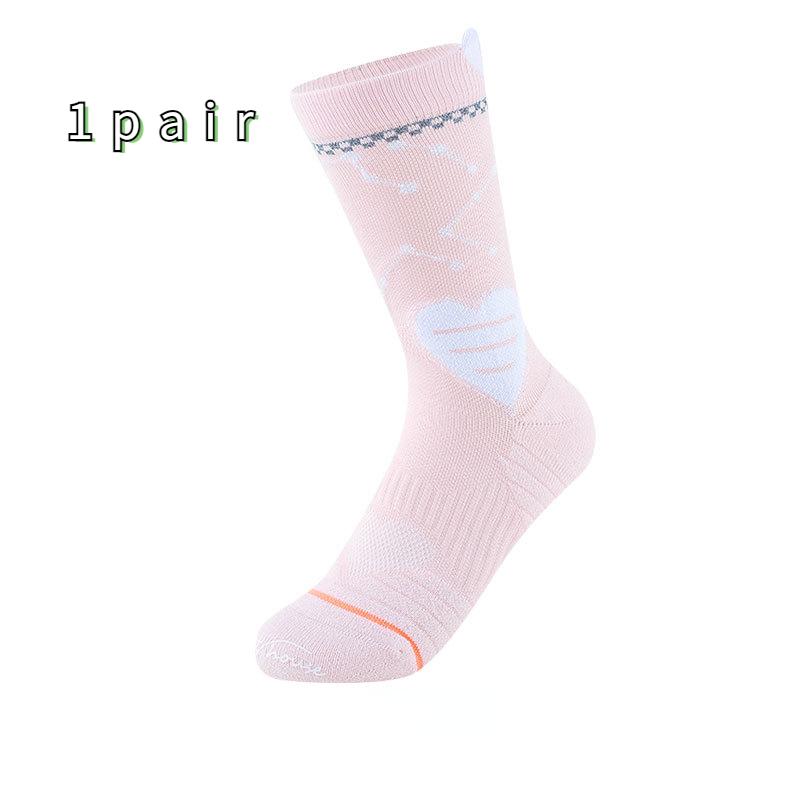 Rozmiar 35-39 Damskie skarpety rowerowe ze średnim stanem Profesjonalne frotte Oddychające skarpety sportowe