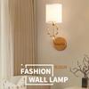 E14 Wall Lamp Cloth Iron Art Electroplating Wall Light for Home Hotel Bedroom Bedside Night Lights Christmas Antler Lamp