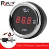 52m Digital Oil Pressure Gauge With 0-1.0 Mpa Oil Press Sensor 1/8 NPT Oil Press Meter +Flashing Alarm For Car Truck 12V/24V