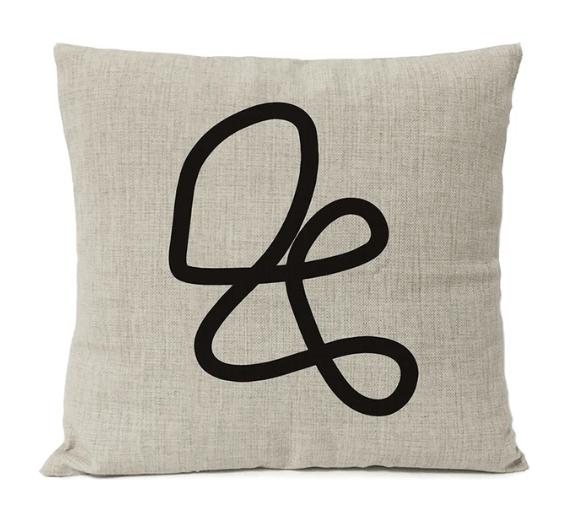 Home Decorative Black Geometric Linen Pillow Cover Boho Bohemia Throw Pillow Art Cushion Decoration Sofa Pillowcase 60x60