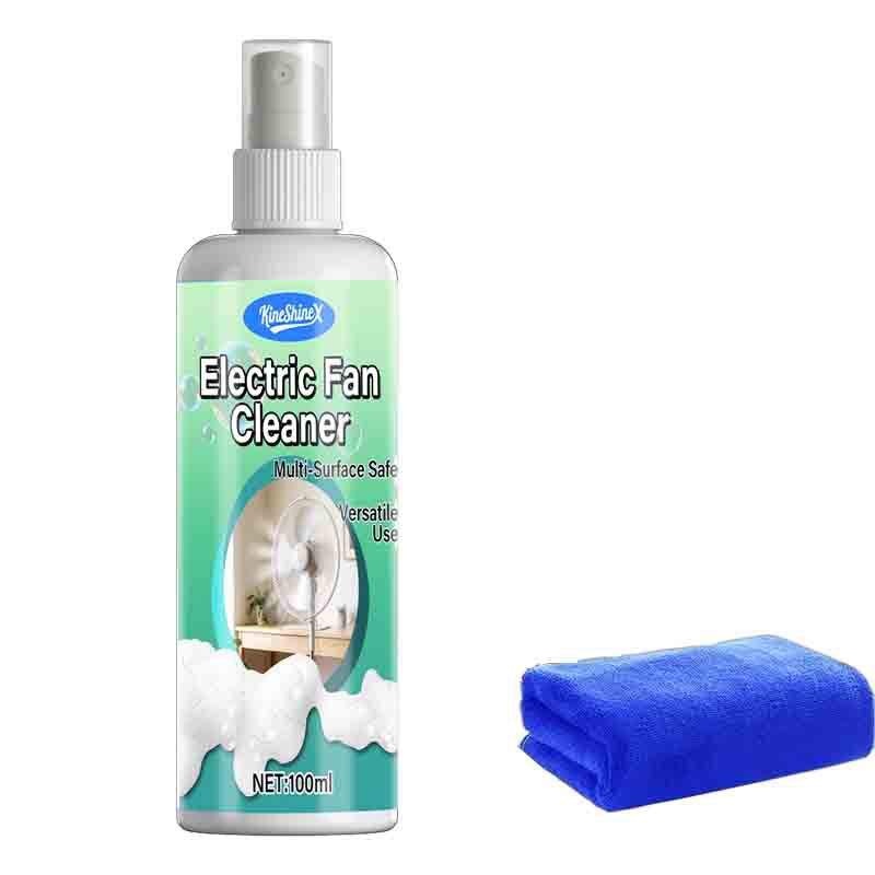 Fan Care Spray-Suitable for Metal and Plastic Surfaces, Powerful Kitchen Oil Removal Spray, Fan Cleaner Spray for Household Fans
