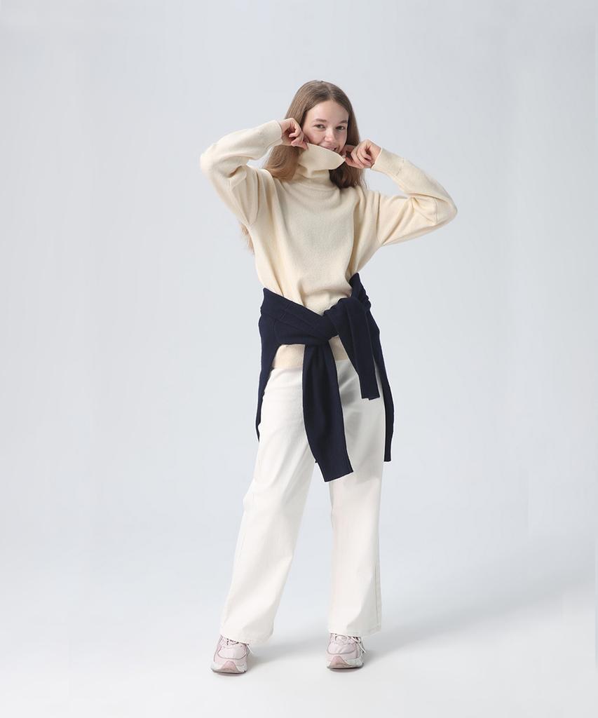 Beullumeol Pbt Wool Turtleneck Knit - Ivory