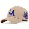 Unisex LA Letter Embroidery Snapback Baseball Caps Spring and Autumn Outdoor Adjustable Casual Hats Sunscreen Hat