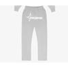 Hip Hop Streetwear Hoodie Pants Set Men Women - Embroidered Letter Print Loose Fit Long Sleeve Unisex Tracksuit
