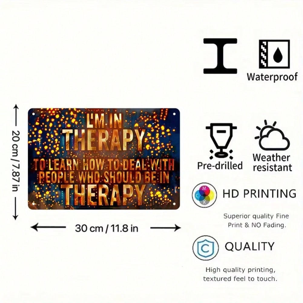 BYKES Vintage Farmhouse Aluminum Sign 7.87x11.8" Home Decor for Christmas Halloween Gift