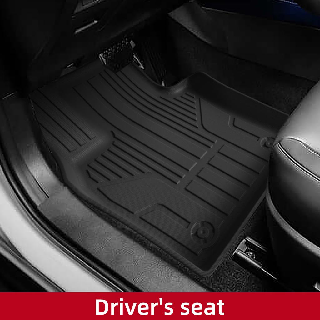 LUCKEASY Left Drive for Mazda CX-30 CX30 Fuel 2020-2025 TPE 3D Car All-weather Floor Mat Trunk Pad Protective Accessories Black