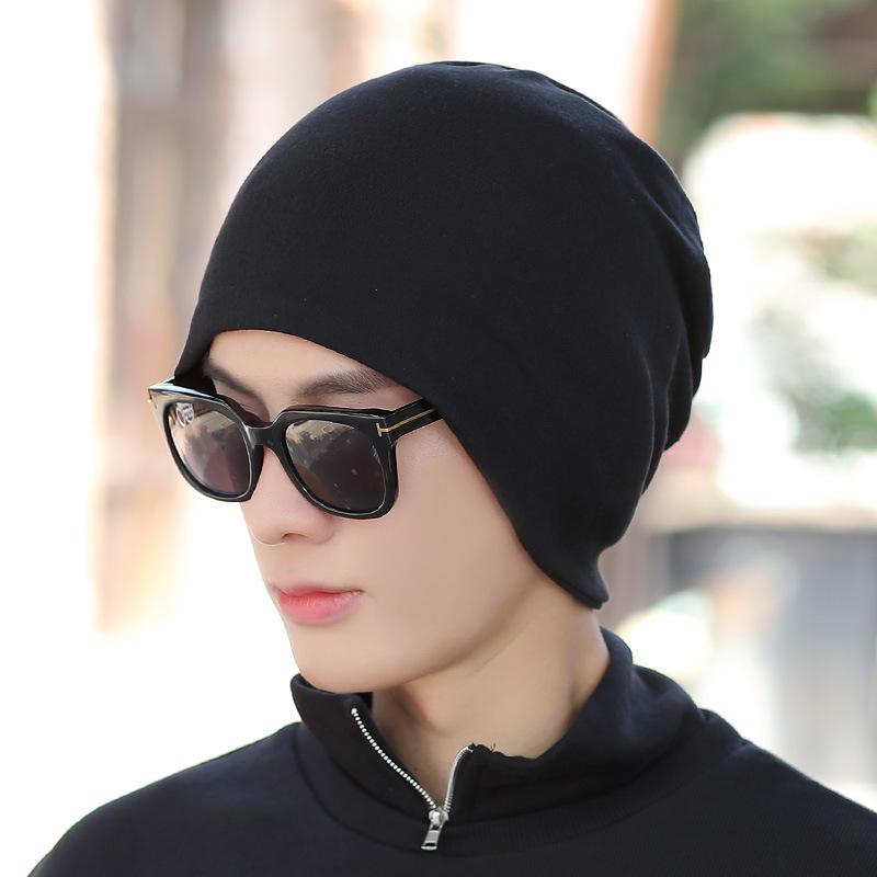 Cappello Pullover e Scaldacollo da Uomo per Esterno Anti-Freddo: Berretto antivento per ciclismo Autunno/Inverno