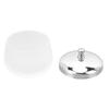Nail Art Cup Exquisite Frosted Glass Nail Dappen Dish with Metal Lid for Manicure Shop Salon