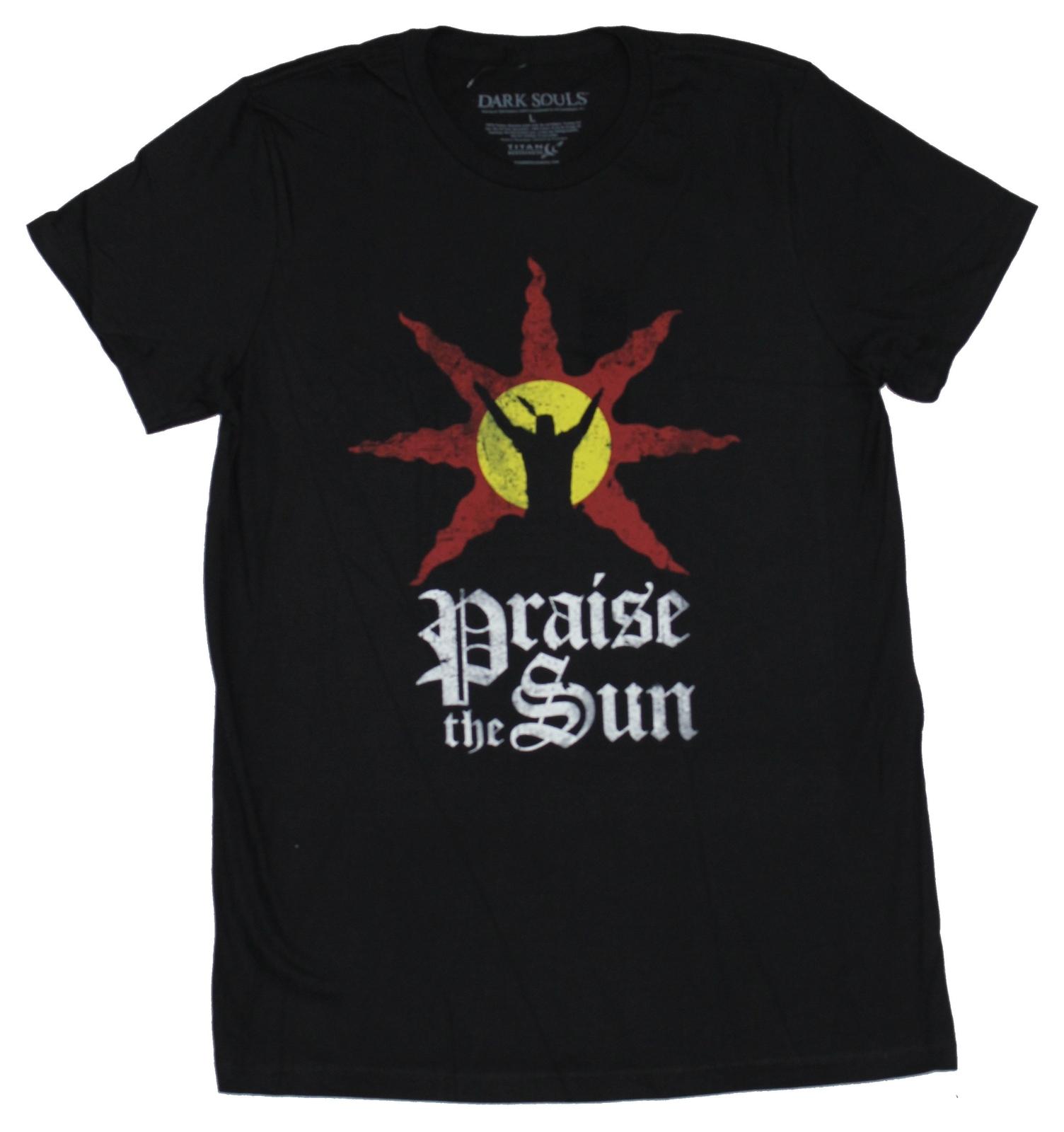 Dark Souls Mens T-Shirt - Praise the Sun Knight Image L