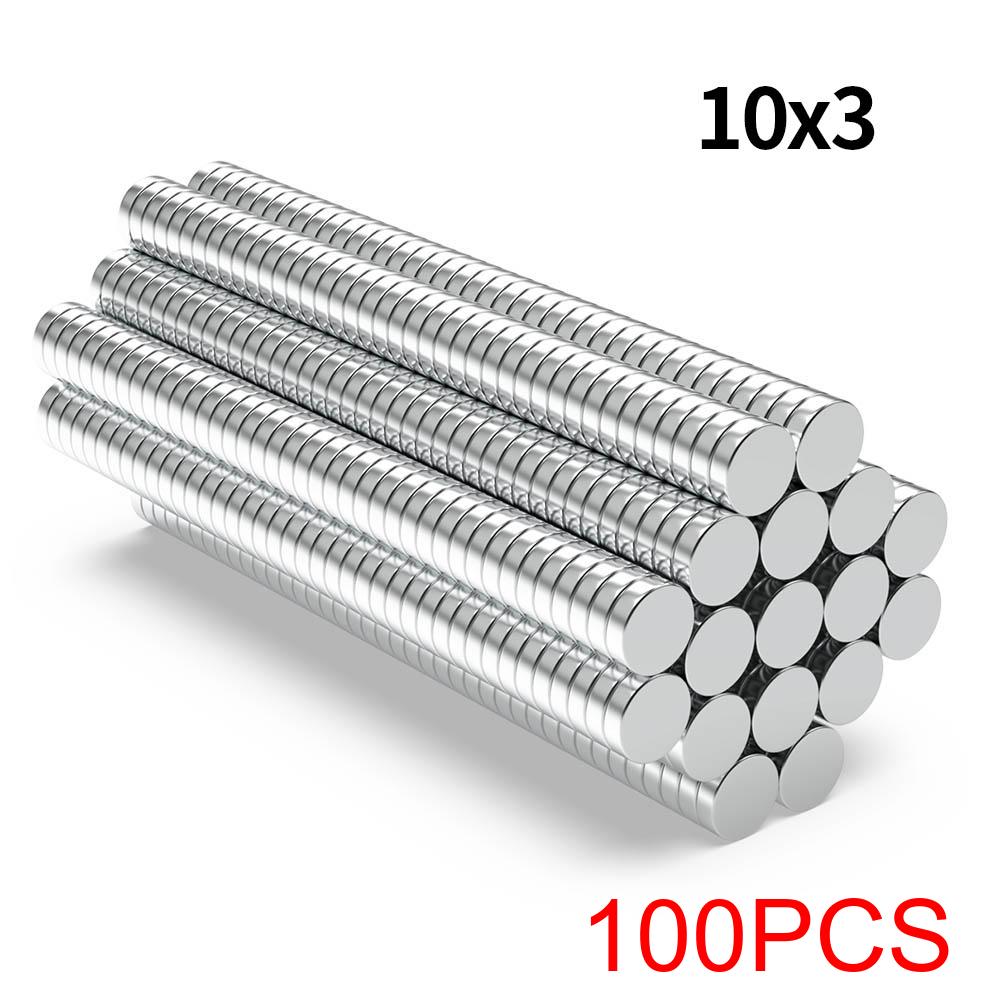 Super Strong Neodymium Magnet N35 NdfeB Permanent Magnetic imanes Round Powerful Magnets Refrigerator 10x1 10x2 10x3 10x5mm