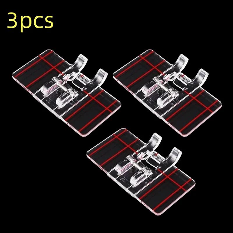 Plastic Clear Parallel Stitch tool Foot Presser Guide Foot Domestic Sewing Machine accessories