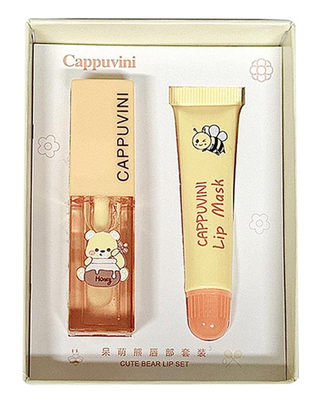 CAPPUVINI Honey Lip Mask Set Moisturizing And Nourishing Lip Oil Lip Mask Set Lip Care Set