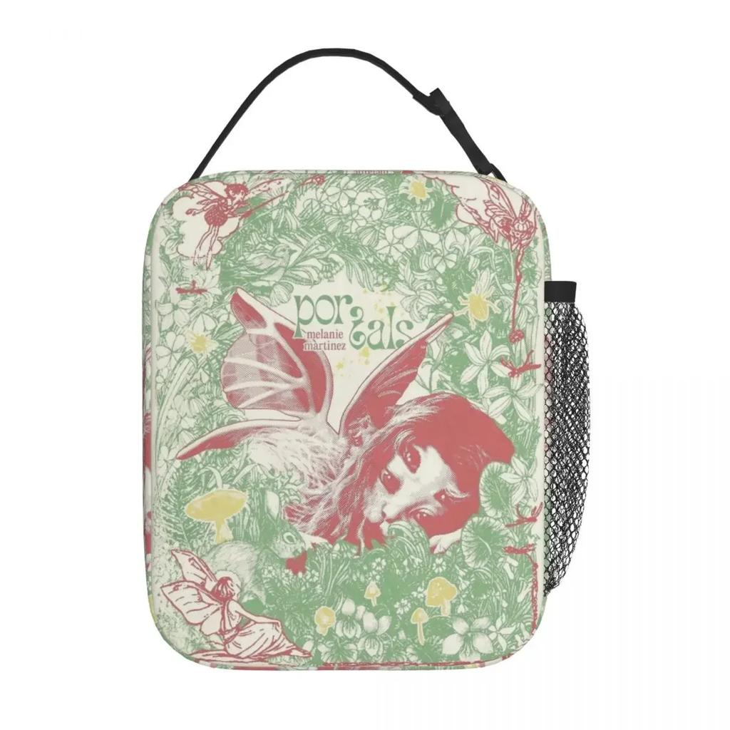 Custom Melanies Martinez Portals Thermal Insulated Lunch Bag for Office Portable Bento Box Thermal Cooler Lunch Boxes