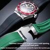 Miękki Gumowy Pasek do Tudor 39mm 1958 BB58 Black Bay Panda Pro Black Shield Pasek do Zegarka Stalowy Złącze Końcowe Bransoleta 20mm 21mm 22mm