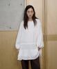 ODDCAROL Draw Frill Dress_Ivory