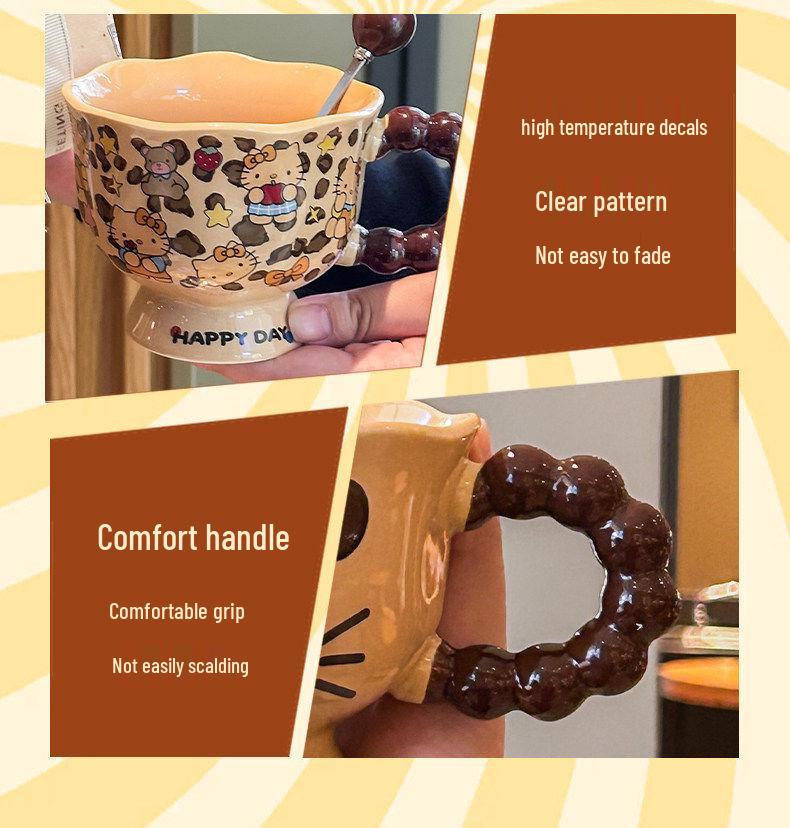 Birthday Gift Set: Ceramic Cat Mug with Souvenir Box for Girlfriend or Best Friend