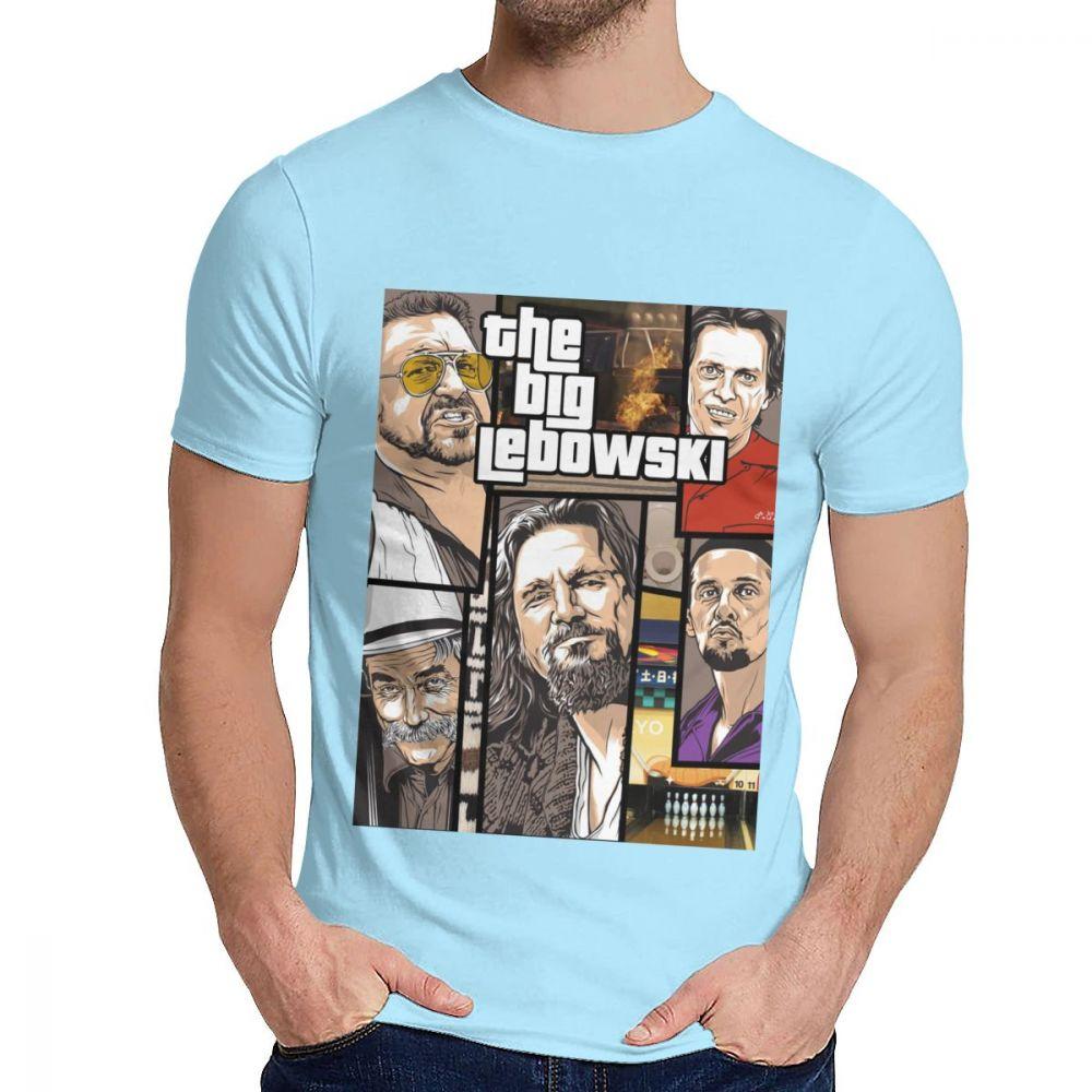 Unisex Tee Shirt The Big Lebowski Great Summer Classic Round Neck Hip Hop Short Sleeve