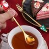 Stainless Steel Spoon For Christmas Coffee Spoons Christmas Gifts For Kids Home Kitchen Supplies Holiday Christmas Tableware