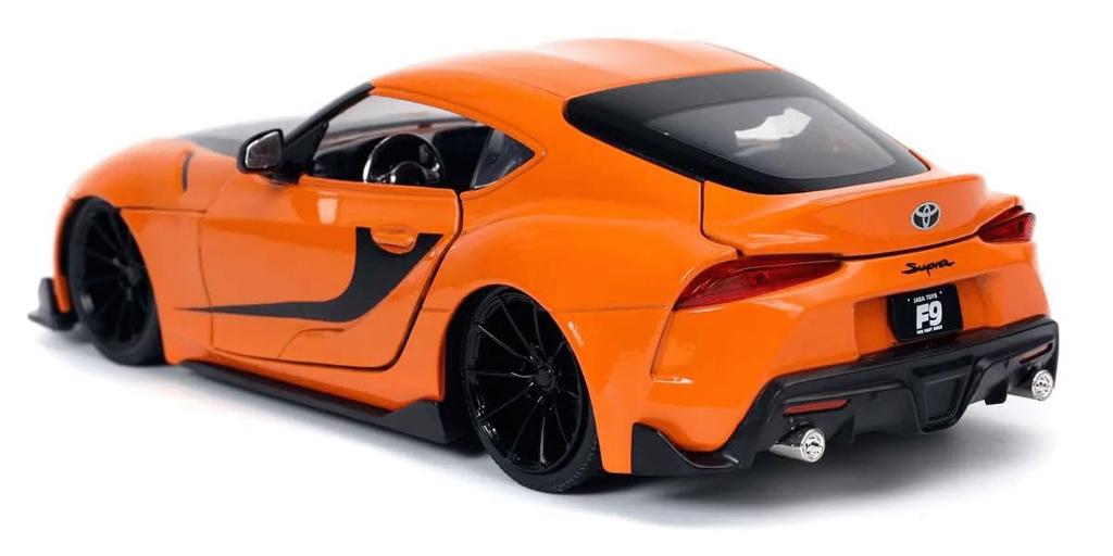 Jada Toys Fast & Furious Series 1/24 F&F (9) 2020 Toyota Supra Orange/Black (Han) Finished Product