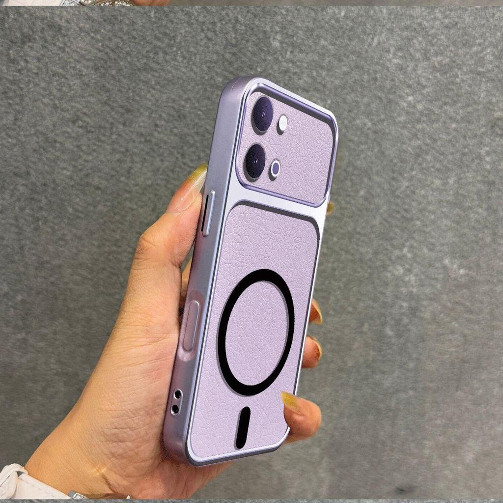 Metallic Finish Magnetic TPU Phone Case for Vivo Y21 5G,Y11d,Y05 Shockproof Matte Soft Cover
