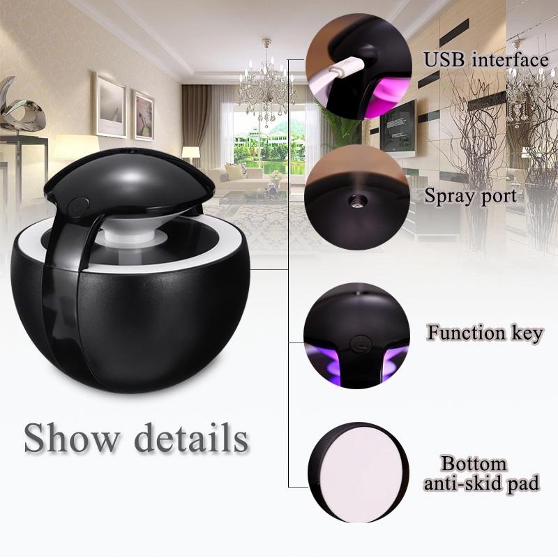 450ML Ball Humidifier Aroma Diffuser Mini For Baby Home Office Essential Oil Diffuser Air Usb Ultrasonic Humidifier