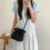 Cloud Pack High-end Drawstring Shoulder-Swing Soft Leather Bucket Bag