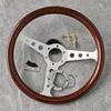 Volante Indy Heritage 350mm 14 Pollici Volante Sportivo da Corsa con Finitura Legno Classica PC-ST54