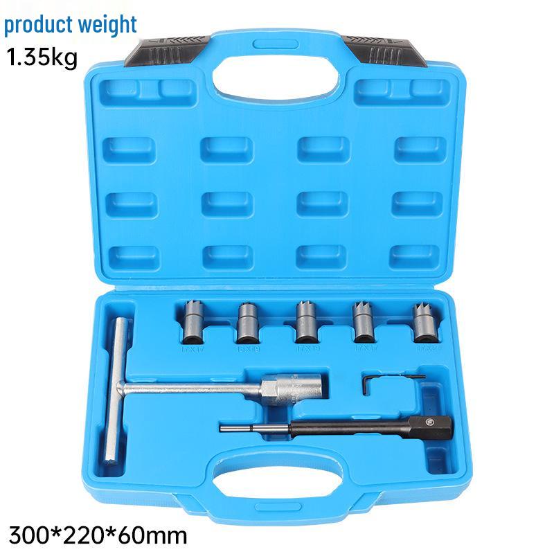 Diesel Injector Seat & Valve Cleaning Reamer Set: 6, 7, 11, 17 Pieces