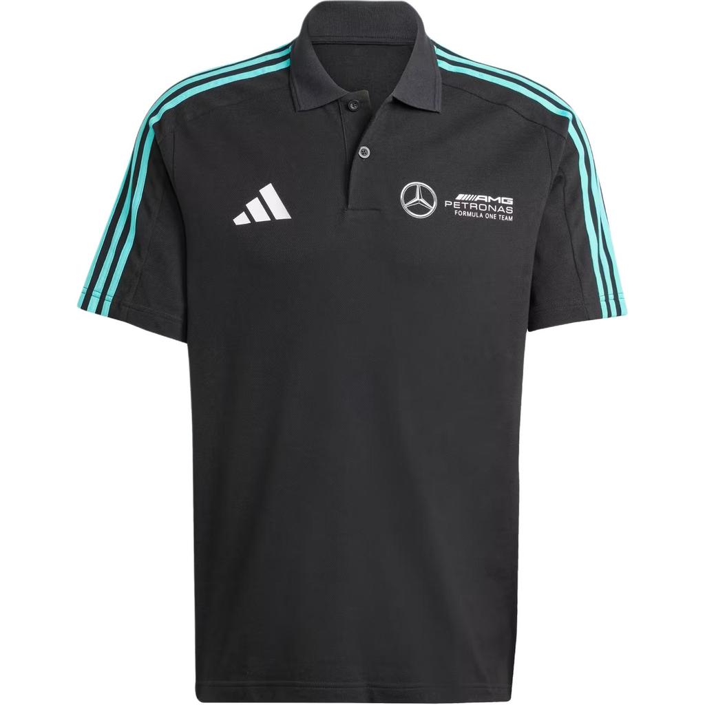 adidas X Mercedes-Amg Petronas F1 Team Ss25 Dna Fashion Sports Polo Shirt Men Polo Shirts Black JV5430
