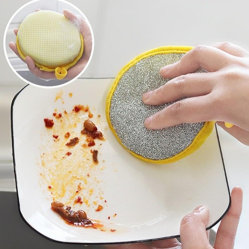 10PCS Double Side Dishwashing Sponges Washable Dish Wash Sponges  Pot Cleaning