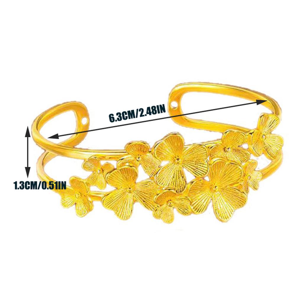 Zinc Alloy Hollowed-Out Bracelet Profusion Of Flowers Luxury Quality Jewelry Best Selling Fashion Jewelry Exquisite Charms Gift